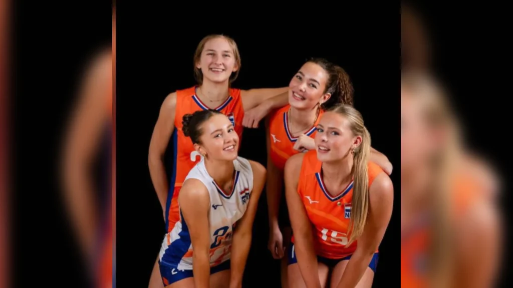 Sneker volleybalkwartet in Nederlands Team U-18